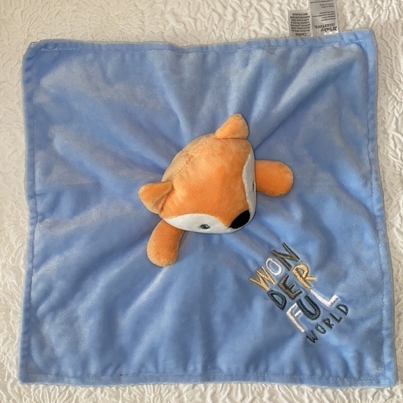 Baby Starters "WonderfulL World" Fox Security Blanket Lovey Plush - Picture 8 of 14